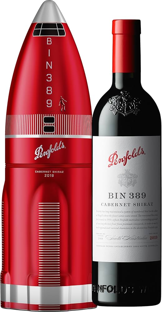 Penfolds Bin 389 Shiraz Cabernet 2019 Rocket Box Edition